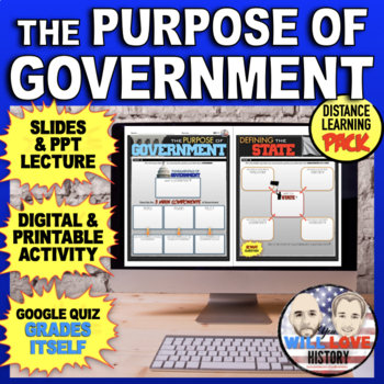 Preview of The Purpose of Government | Digital Learning Pack