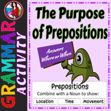 The Purpose of Prepositions Activity