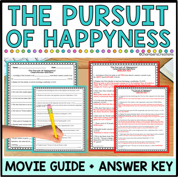 pursuit of happiness movie worksheet