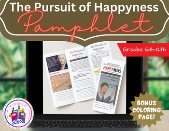 Preview of The Pursuit of Happyness Pamphlet - Movie Guide Literary Nonfiction Digital File