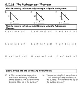 Preview of The Pythagorean Theorem