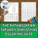 The Pythagorean Theorem Christmas Coloring Grid Sheet