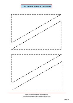 Preview of The Pythagorean Theorem Exploration Cutouts (part 2)