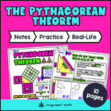 The Pythagorean Theorem Guided Notes with Doodles Legs Hyp