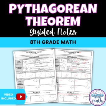 Preview of The Pythagorean Theorem Guided Notes Lesson