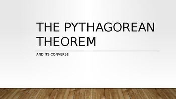 Preview of The Pythagorean Theorem PowerPoint