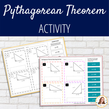 Preview of The Pythagorean Theorem Worksheet