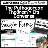The Pythagorean Theorem and its Converse Google Forms Homework