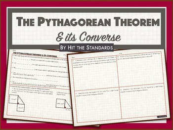 Preview of The Pythagorean theorem and its Converse with real-life word problems.