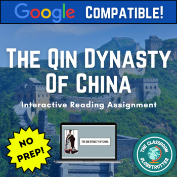 Preview of The Qin Dynasty - World History Interactive Reading Assignment