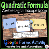 The Quadratic Formula Activity - Digital Math Escape Room 