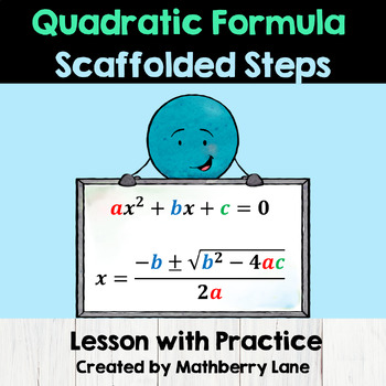 Preview of The Quadratic Formula - An Introduction Lesson with Practice