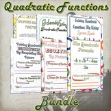 The Quadratic Functions Bundle - (Guided Notes and Practice)