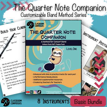 Preview of Beginning Band Method Book Bundle | Method Series Level 1 for 8 Instruments
