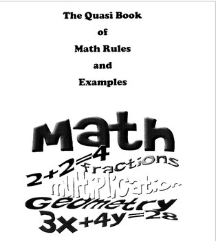 Preview of The Quasi Book of Math Rules and Examples