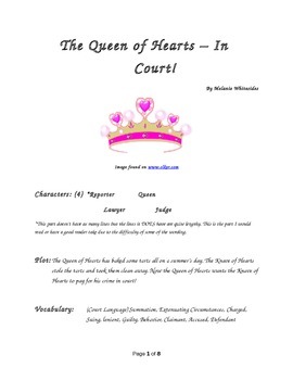 Preview of The Queen of Hearts - In Court! Small Group Reader's Theater