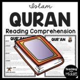 The Qur'an ( Koran ) Reading Comprehension Worksheet Muslim Islam