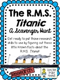 The R.M.S. Titanic - Scavenger Hunt Activity and KEY