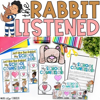Preview of The Rabbit Listened Meet Your School Counselor Lesson Counselor's Role