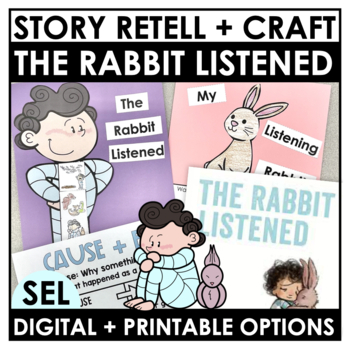 Preview of The Rabbit Listened Read Aloud Printable + Google Slides™ | SEL Retell Craft