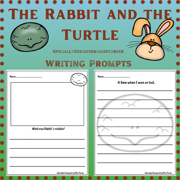 Preview of The Rabbit and the Turtle Writing Prompts