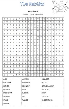 The Rabbits by John Marsden S.Tan Revised worksheets crosswords ...