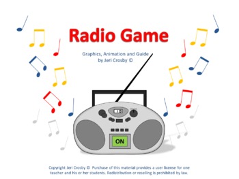 Preview of The Radio Game - Educational Tool/Activity for Music or Poetry