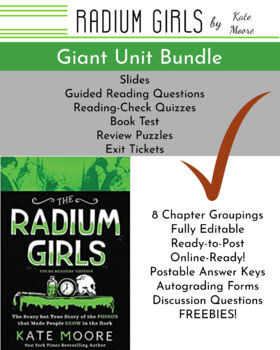 Preview of The Radium Girls GIANT UNIT BUNDLE!  Excellent Resources! Online-Ready!