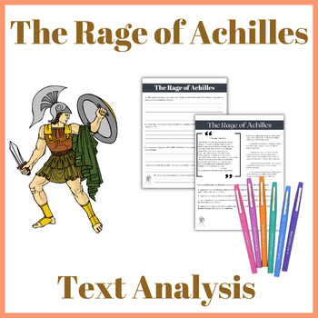 Preview of The Rage of Achilles |The Iliad Close Reads