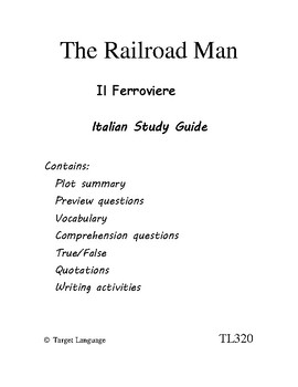 Preview of The Railroad Man-Italian Study Guide