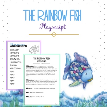 Preview of The Rainbow FishPlay-script for elementary students ( Reader's Theatre )
