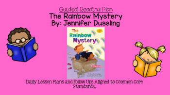 Preview of The Rainbow Mystery (Level K) Guided Reading Lesson Plan