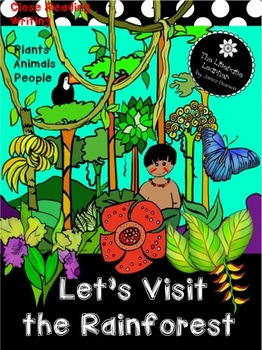 Preview of The Rainforest, Close Reading and Writing 2nd Grade
