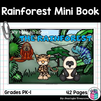Preview of The Rainforest Mini Book for Early Readers: Rainforest Animals