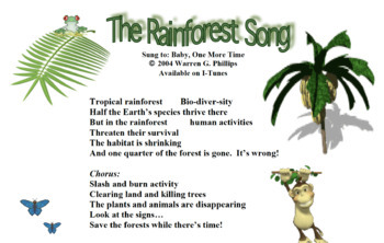 Preview of The Rainforest Song - Sing Along Science