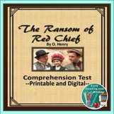 The Ransom of Red Chief TEST Printable and Digital Easel Activity