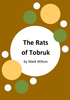 Preview of The Rats of Tobruk by Mark Wilson - 6 Worksheets - World War Two