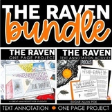 The Raven BUNDLE  | Text Annotation and Project | Poe