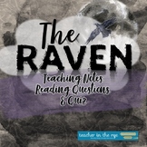 The Raven Close Reading Questions, Teaching Notes and Quiz
