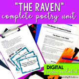The Raven by Edgar Allan Poe Complete Poetry Unit - PRINT 