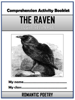 Preview of The Raven - Edgar Allan Poe - Comprehension Activities Booklet!