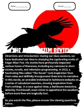 Preview of The Raven (Film Viewing Guide)
