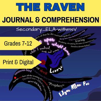 Preview of The Raven Student Journal and Comprehension Check