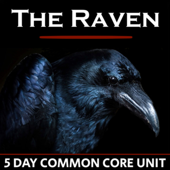 Preview of The Raven - 5 Day Unit - Edgar Allan Poe, Literary Analysis + Poem Practice