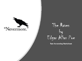 The Raven by Edgar Allan Poe Annotation Worksheet