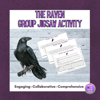 Preview of The Raven by Edgar Allan Poe - Collaborative Jigsaw Group Activity