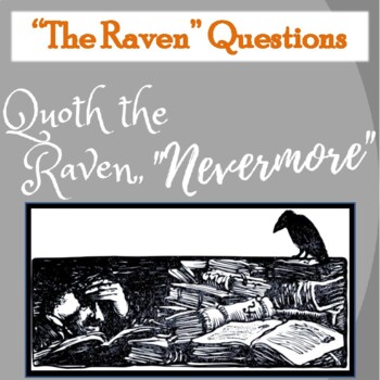 Preview of "The Raven" by Edgar Allan Poe: Poetry Questions with PPT Answers