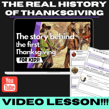 Preview of The Real History of Thanksgiving VIDEO lesson!