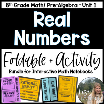 Preview of The Real Number System Foldables and Activities for Pre Algebra