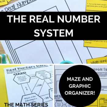 Preview of The Real Number System Activities (maze & sort)